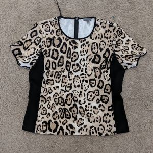 Vince Camuto Leopard Print Top